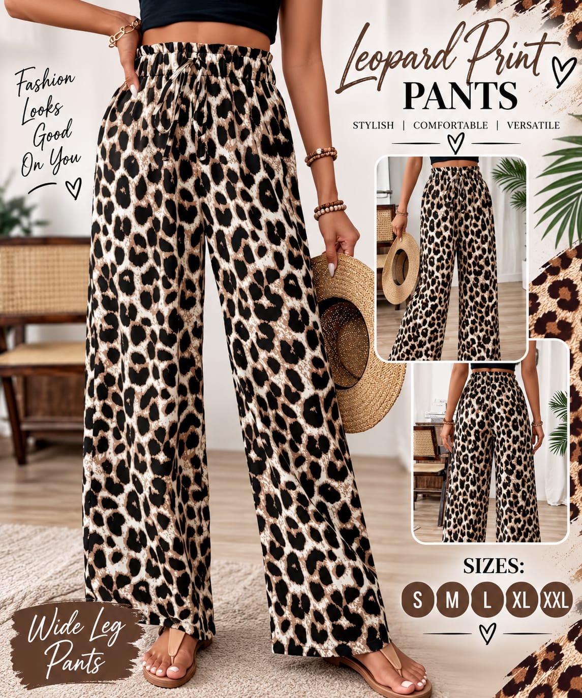 Leopard Print Pants
