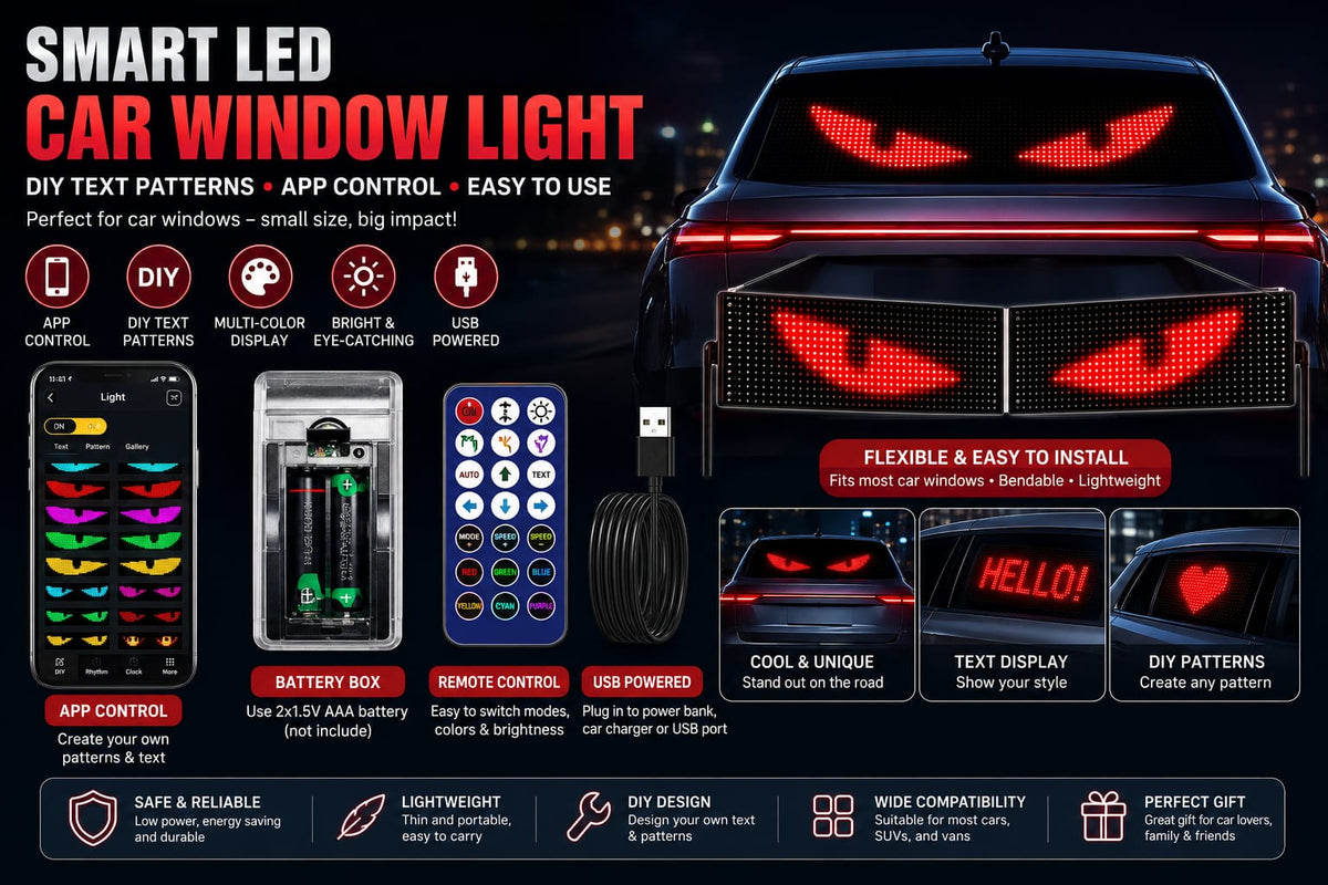 Smart LED Car Window light with Remote