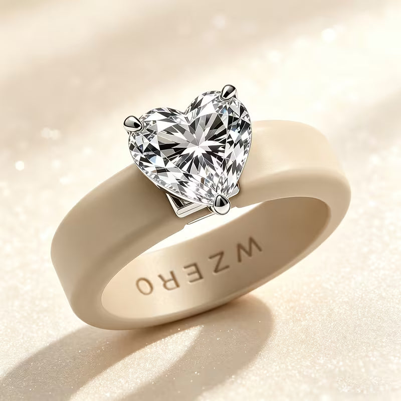 Elegant Heart Crystal Ring – WZERO