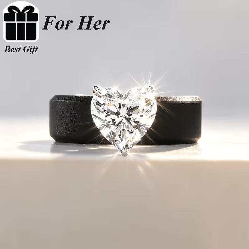 Elegant Heart Crystal Ring – WZERO